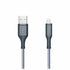 Ventev High Speed USB-A to USB-C Braided Cable 6ft BC6GRY262893